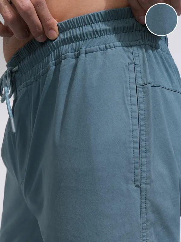 Highlander Men Blue Slim Fit Solid Joggers
