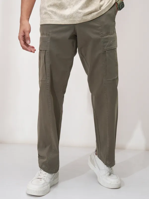 Men Straight Fit Cargos