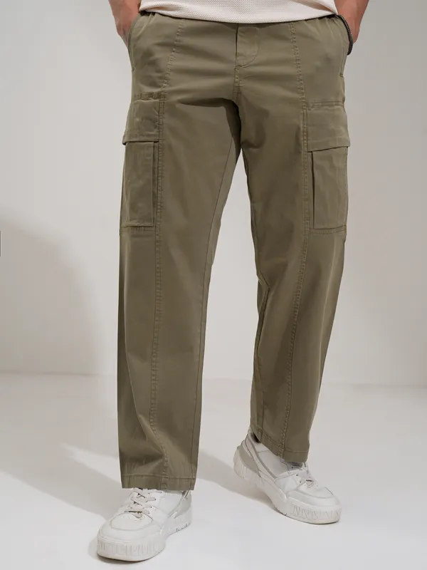 Men Straight Fit Cargos