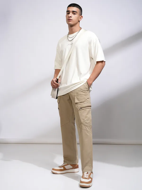 Men Relaxed Fit Cargos