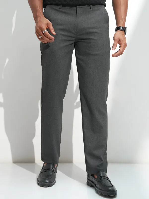 Men Slim Fit Regular Trousers