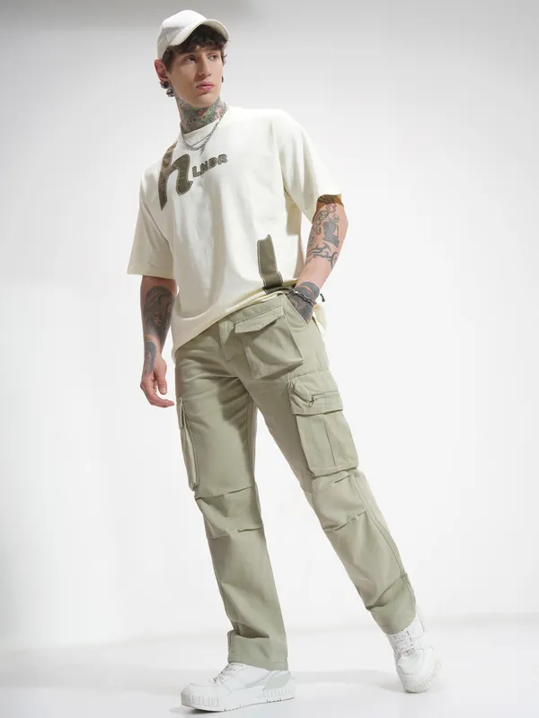 Men Relaxed Fit Cargos