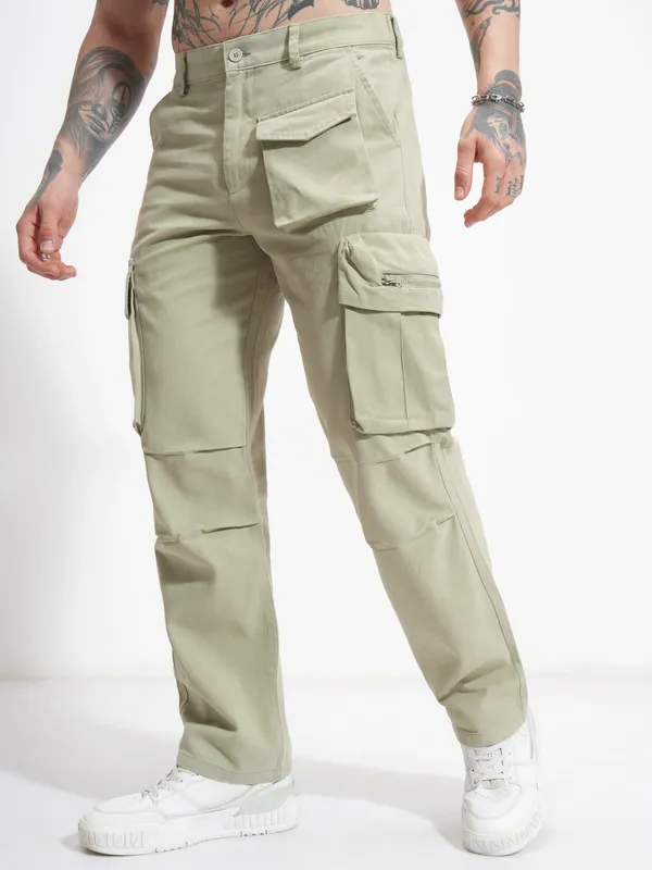 Men Relaxed Fit Cargos