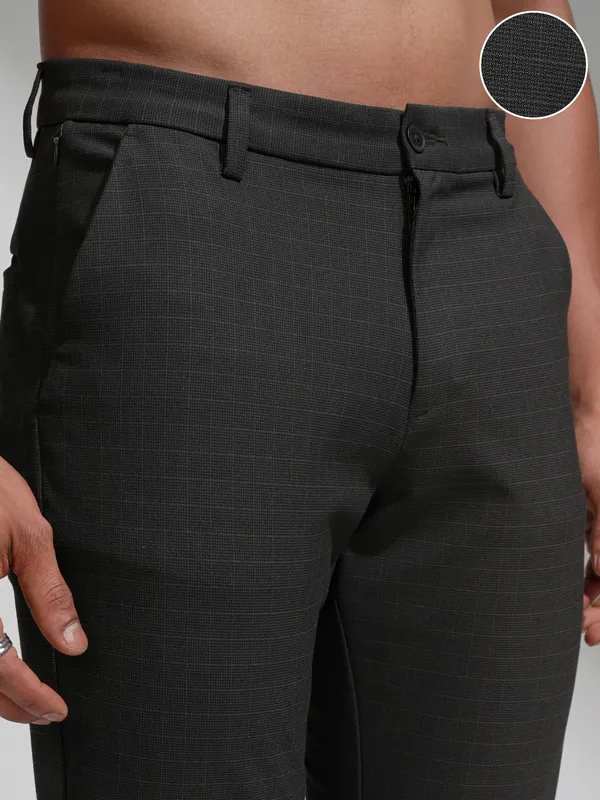 Highlander Men Brown Slim Fit Casual Trousers