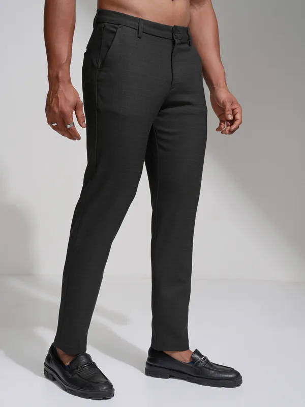 Highlander Men Brown Slim Fit Casual Trousers