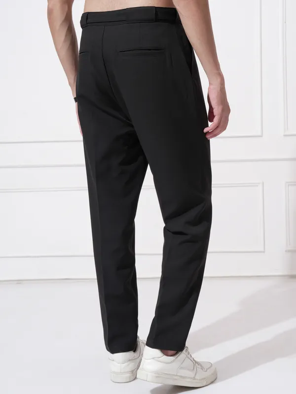 Men Tapered Fit Korean Pant