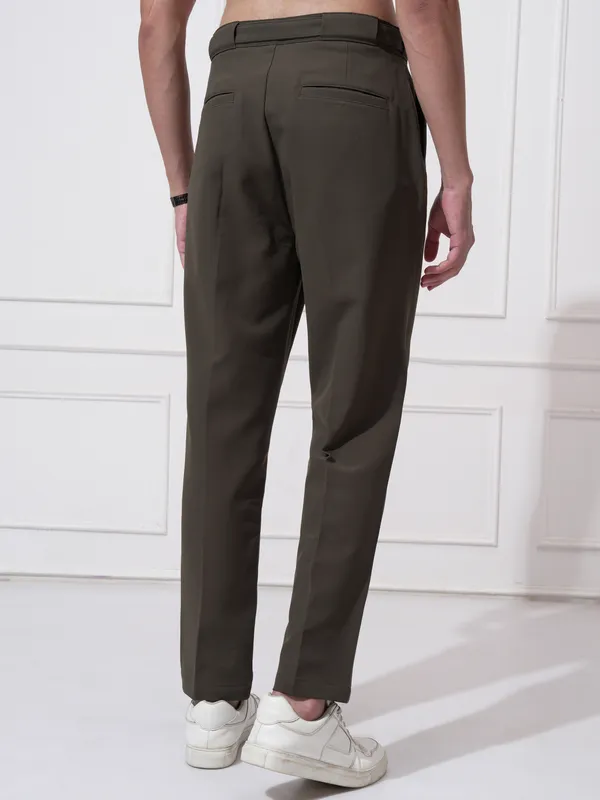 Men Tapered Fit Korean Pant