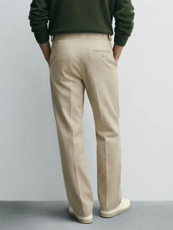 Highlander Men Grey Relaxed Fit Solid Casual Trouser