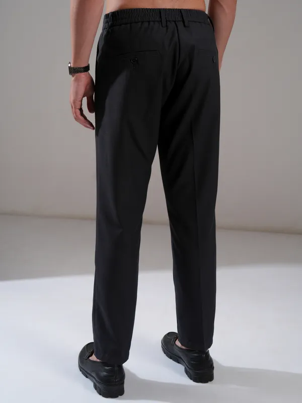 Highlander Men Blue Relaxed Fit Solid Casual Trouser