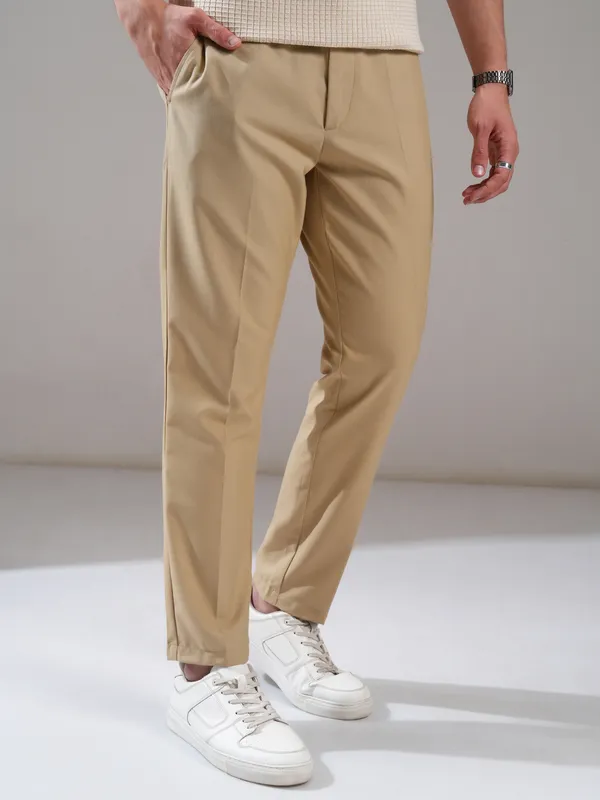 Men Relaxed Fit Casual Trouser