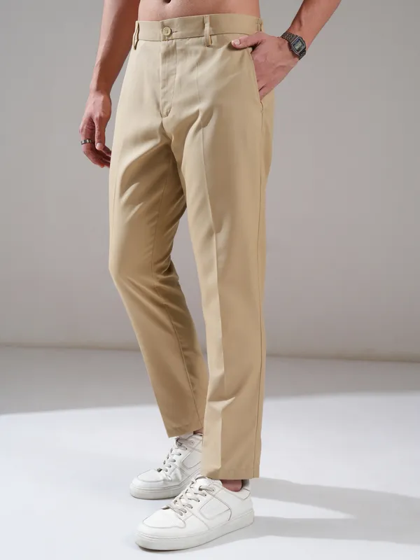 Men Relaxed Fit Casual Trouser