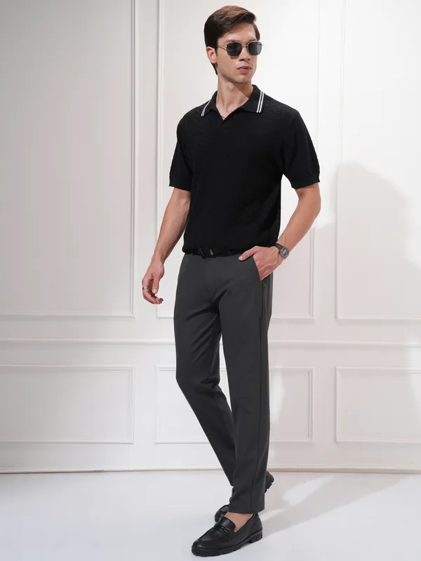 Men Slim Fit Casual Trouser