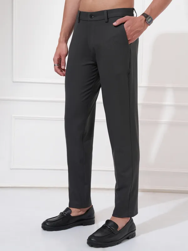 Men Slim Fit Casual Trouser