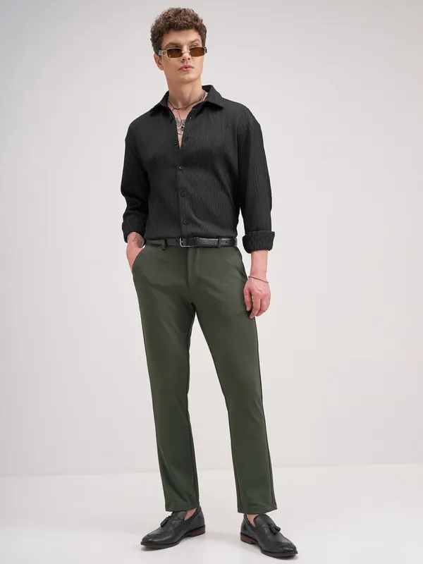 Men Slim Fit Formal Trouser