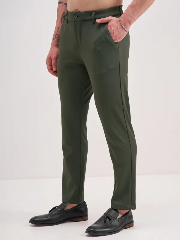 Men Slim Fit Formal Trouser