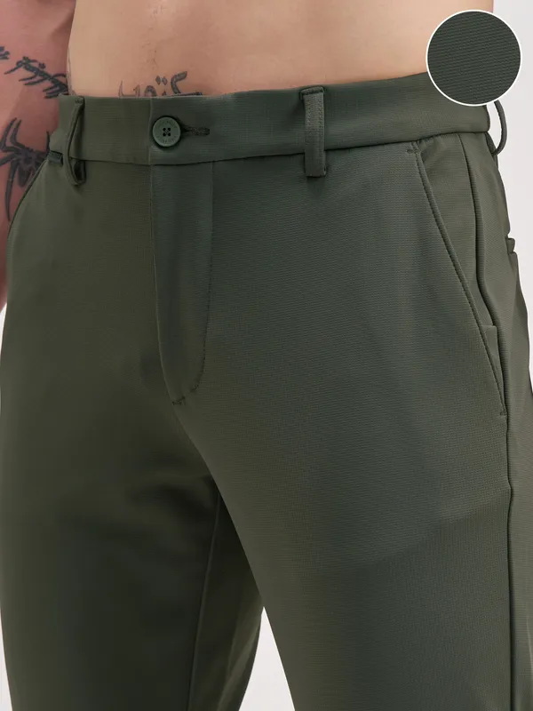 Men Slim Fit Formal Trouser