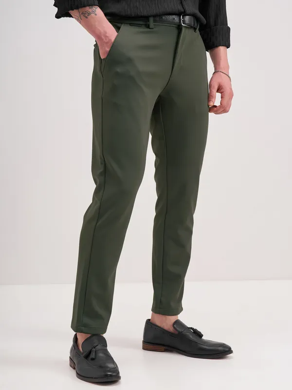 Men Slim Fit Formal Trouser