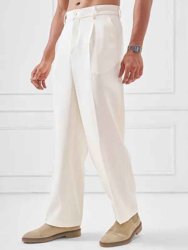 Men Wide Leg Regular Trouser