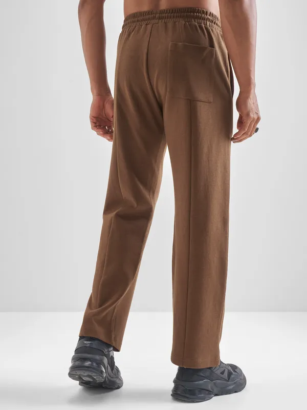 Highlander Men Brown Relaxed Fit Solid Regular Trouser