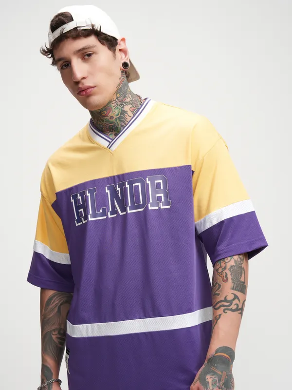 Men Printed Oversized Fit T-Shirt