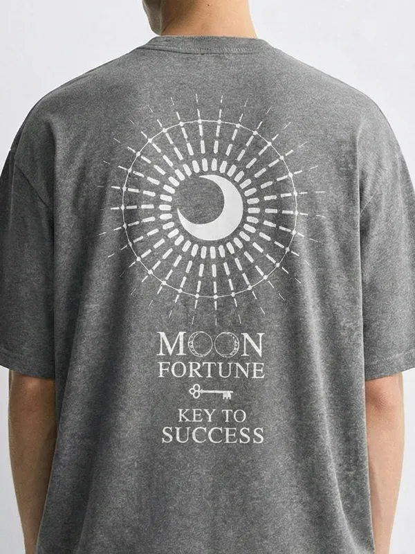 Highlander Men Black Printed Round Neck Oversized Fit T-Shirt