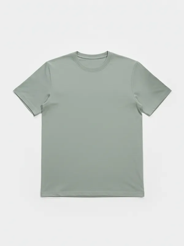 Highlander Men Green Solid Round Neck T-Shirt