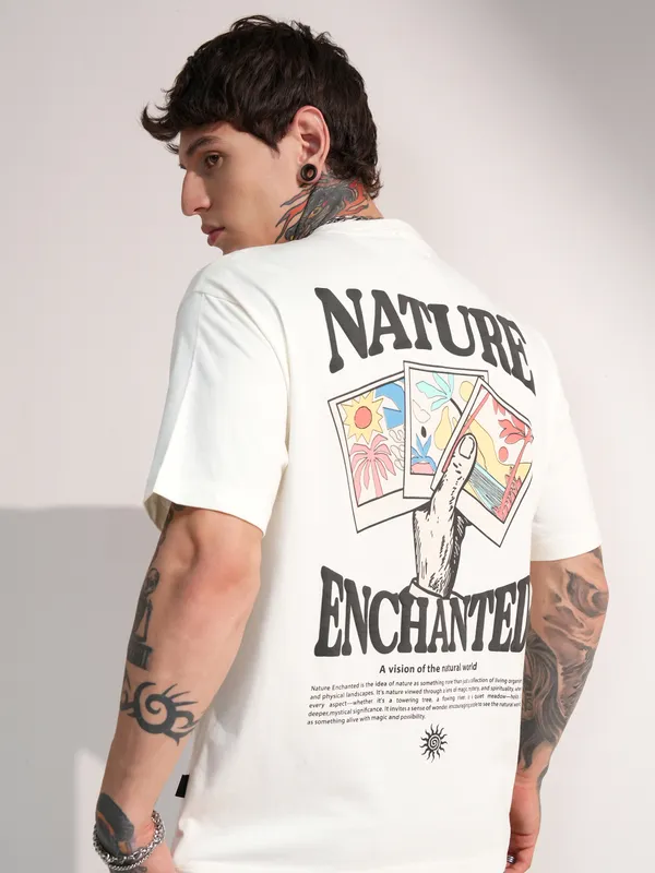 Men Printed Round Neck T-Shirt