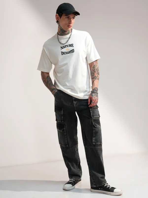 Men Printed Round Neck T-Shirt