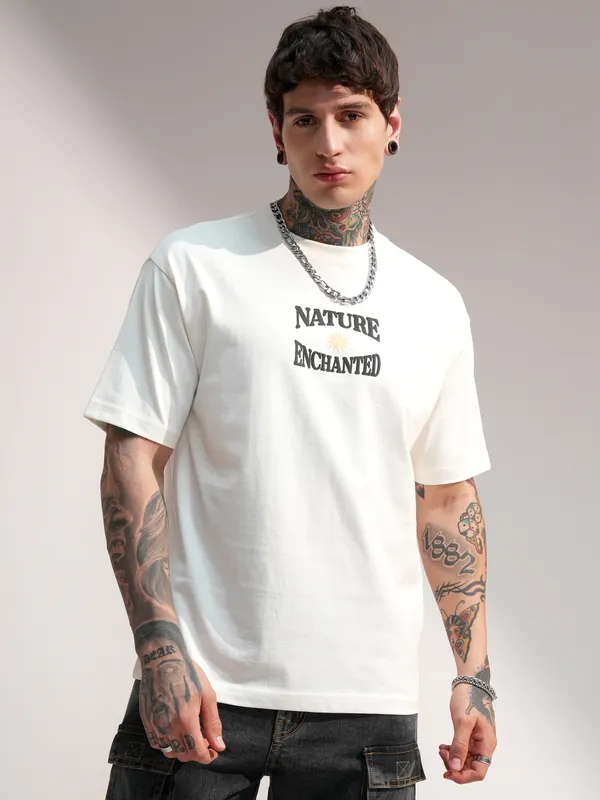 Men Printed Round Neck T-Shirt