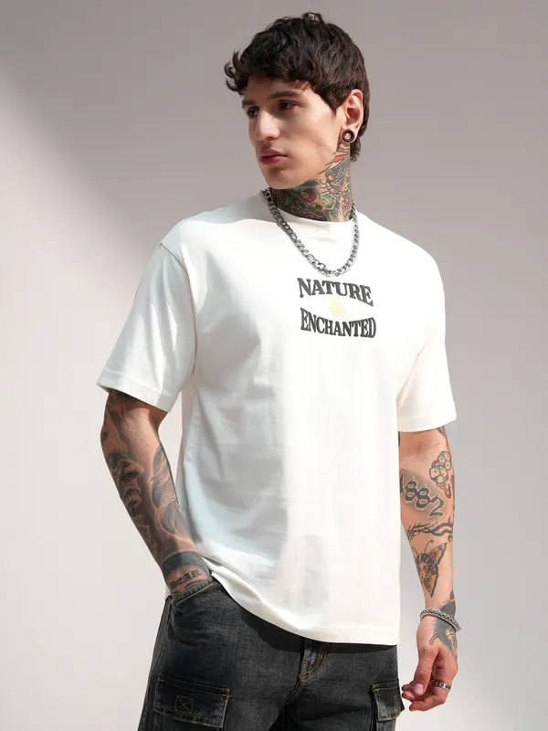 Men Printed Round Neck T-Shirt