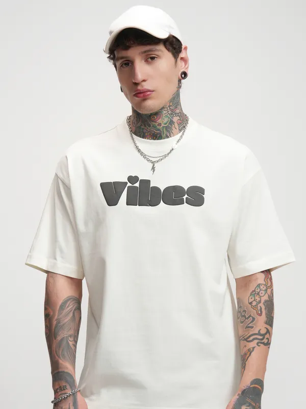 Men Printed Oversized Fit T-Shirt