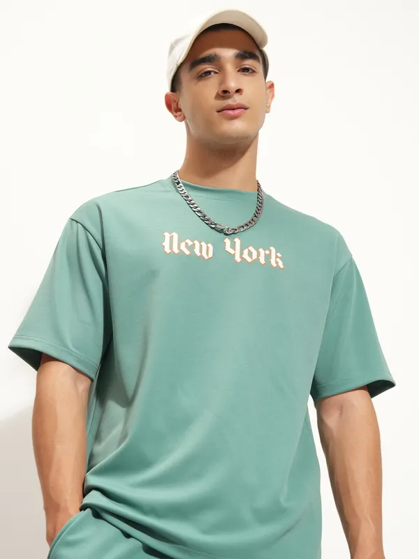 Men Printed Round Neck T-Shirt