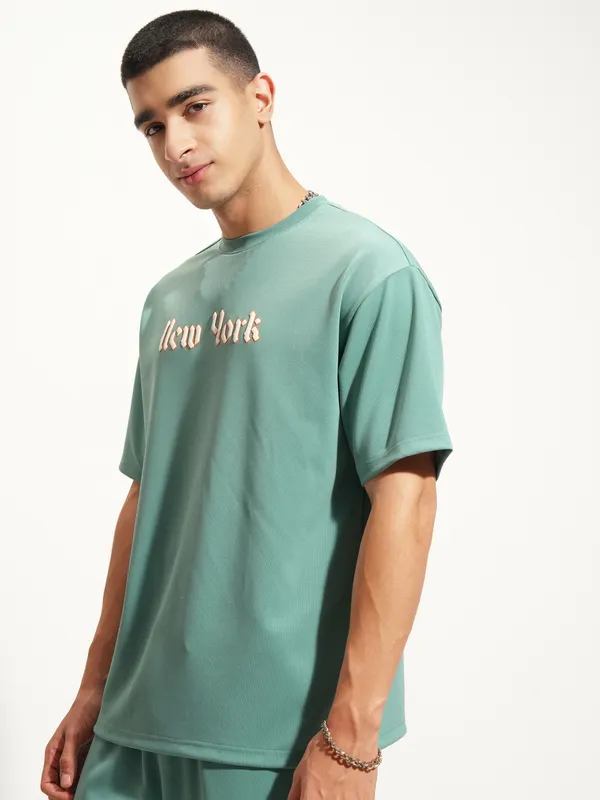 Men Printed Round Neck T-Shirt