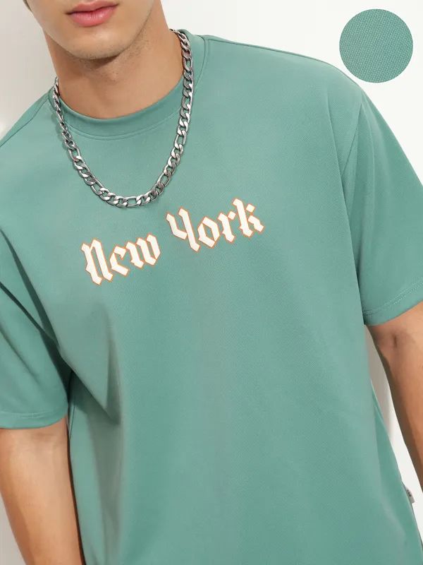 Men Printed Round Neck T-Shirt