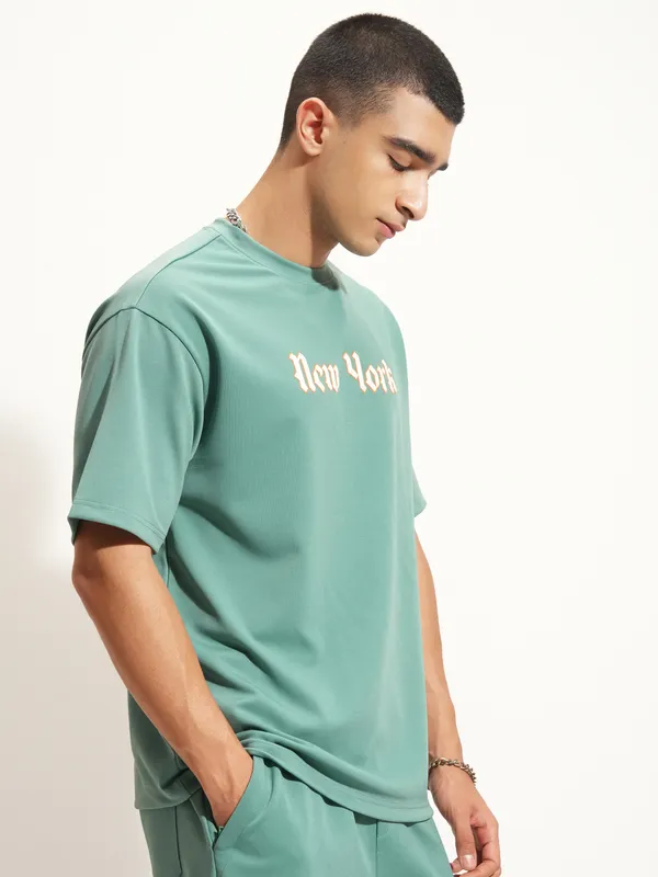 Men Printed Round Neck T-Shirt