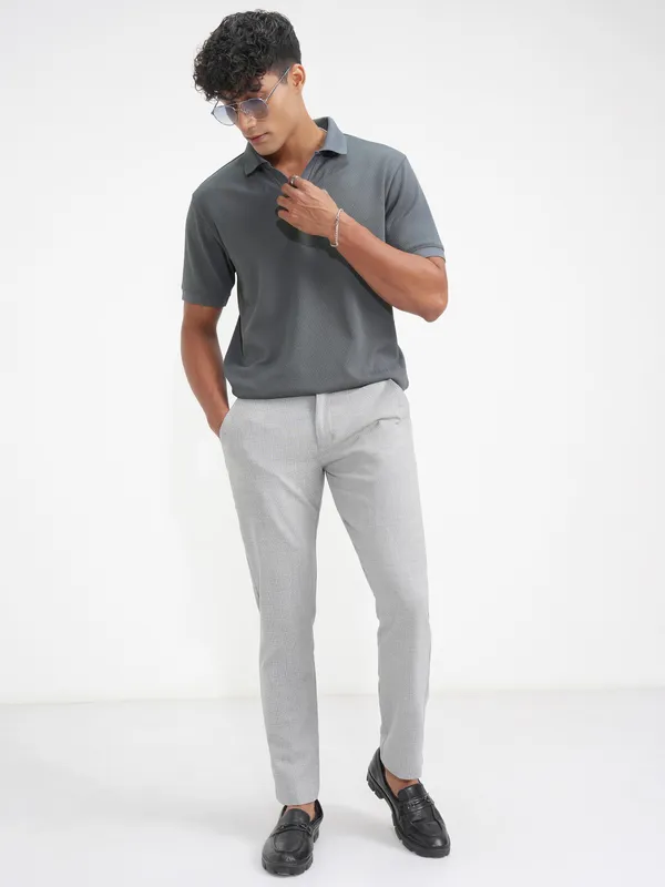 Solid Polo Collar T-Shirt