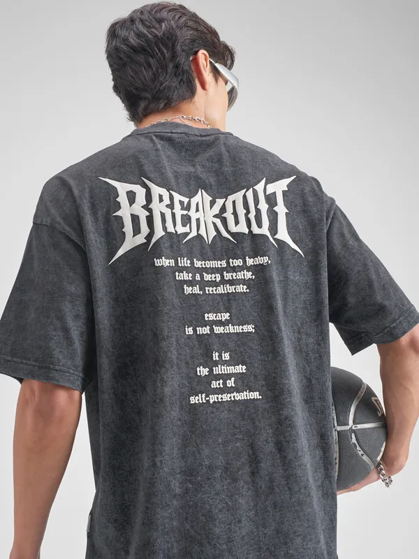 Men Printed Round Neck T-Shirt