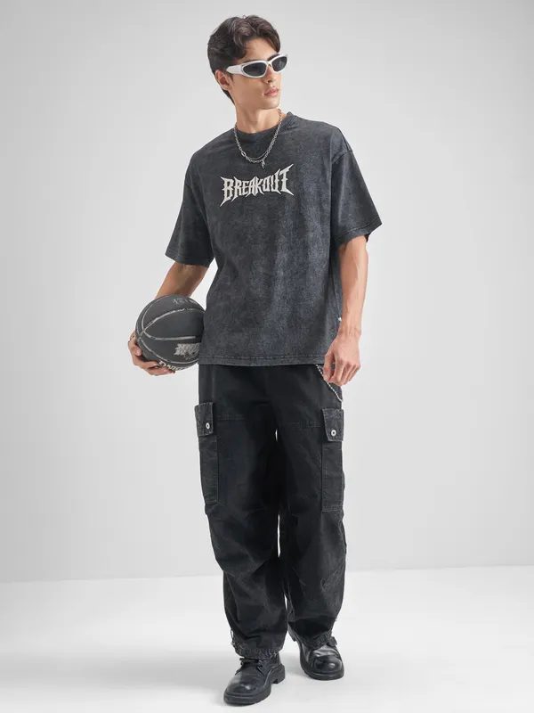 Men Printed Round Neck T-Shirt