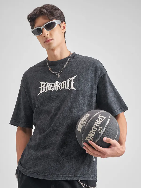 Men Printed Round Neck T-Shirt