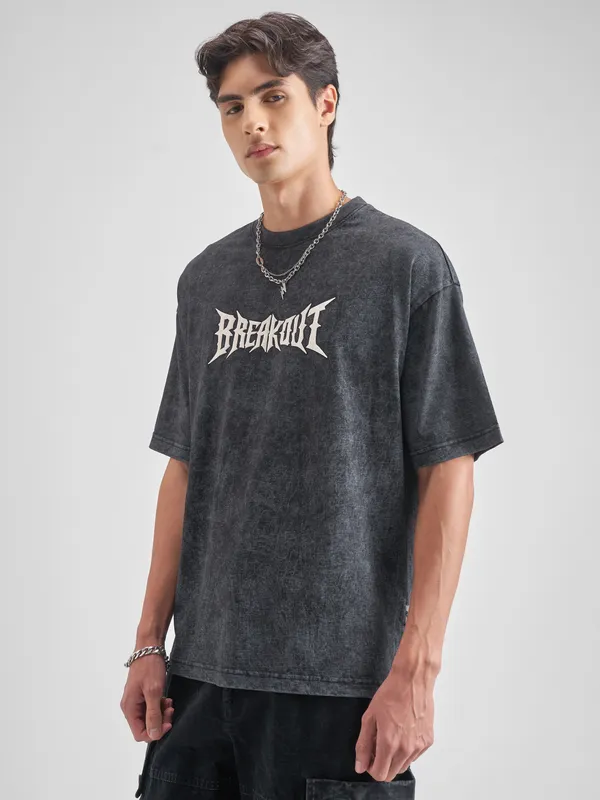 Men Printed Round Neck T-Shirt