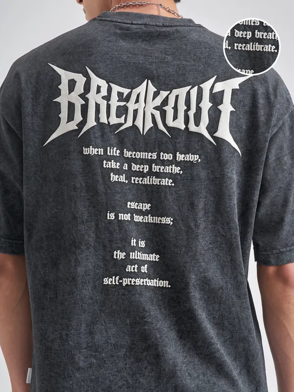 Men Printed Round Neck T-Shirt