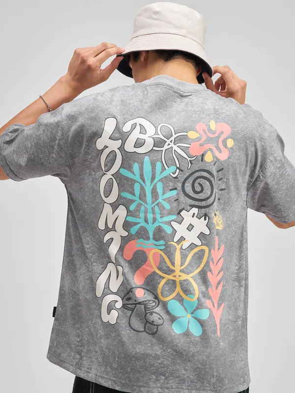 Highlander Men Black Printed Round Neck T-Shirt