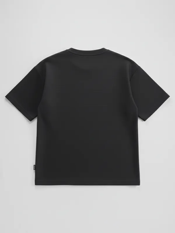 Highlander Men Black Printed Round Neck T-Shirt