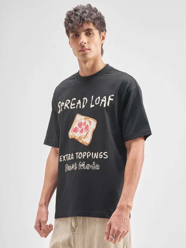 Men Printed Round Neck T-Shirt