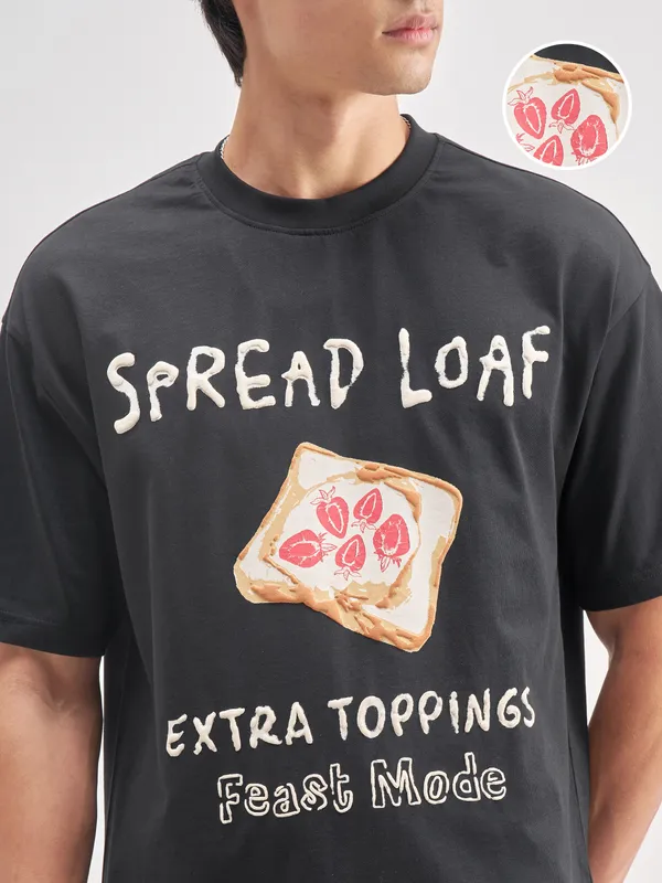 Men Printed Round Neck T-Shirt