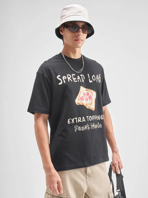 Men Printed Round Neck T-Shirt