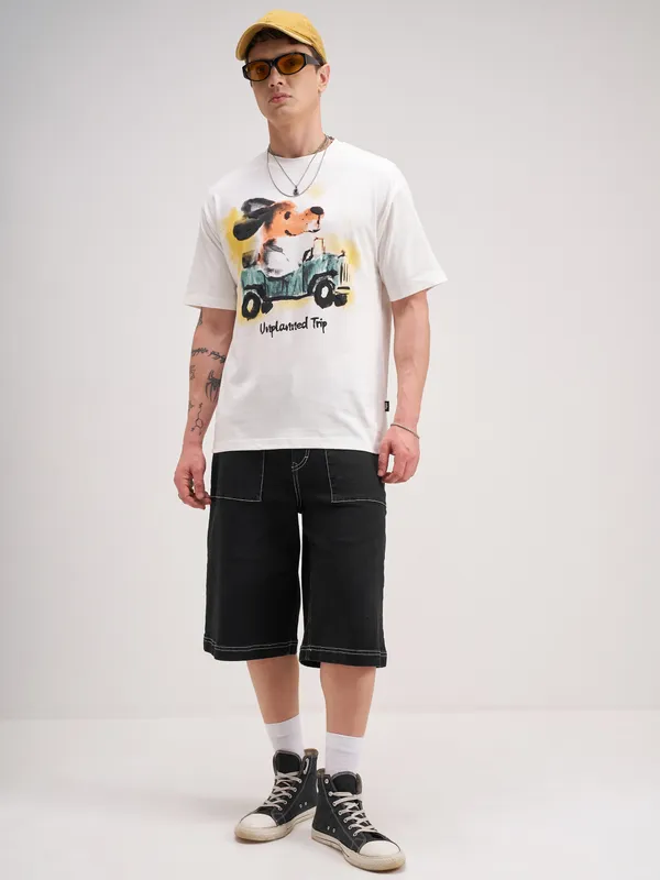Men Printed Round Neck T-Shirt