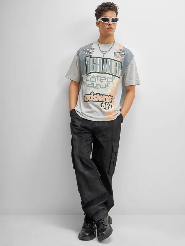 Highlander Men Multi Printed Round Neck T-Shirt