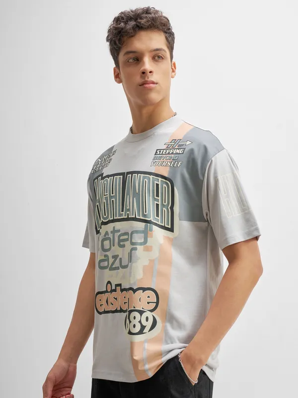 Highlander Men Multi Printed Round Neck T-Shirt