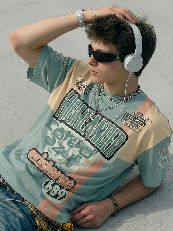 Highlander Men Multi Printed Round Neck T-Shirt